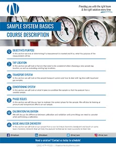 Triad Control Systems Sample Systems Basics Course Description